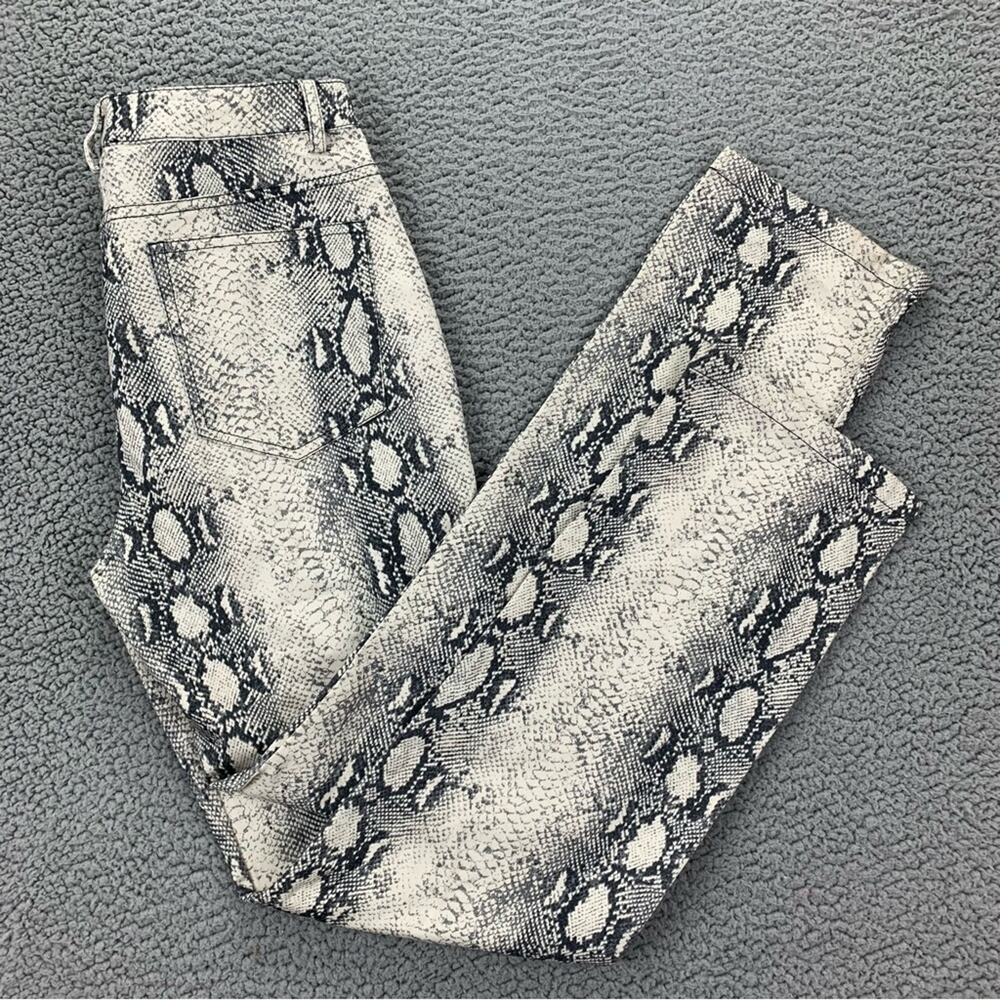 Current Air by Anthropologie Lela Snake Printed Straight Leg Pants  -  Size: M - Picture 6 of 16
